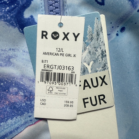 Girls Roxy Ski/Snow Jacket Size 12 - Picture 10 of 11